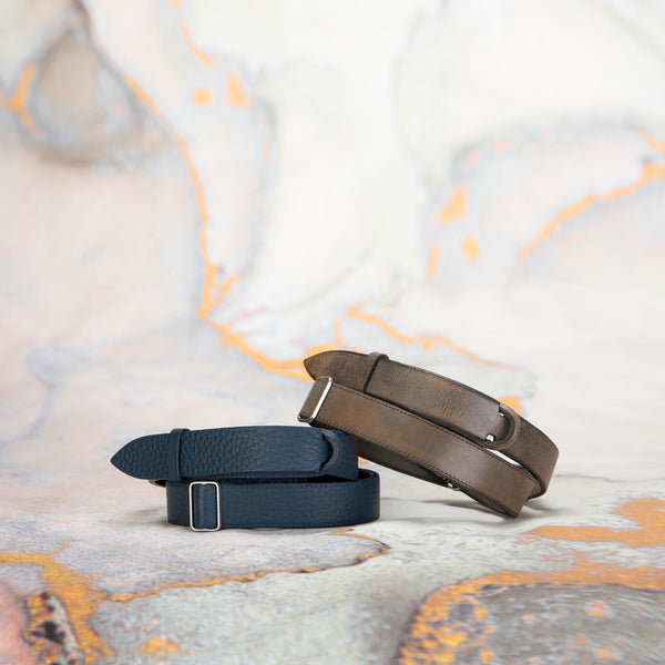 ORCIANI | Belt brown leather ♥ MODEMOUR laser | cut