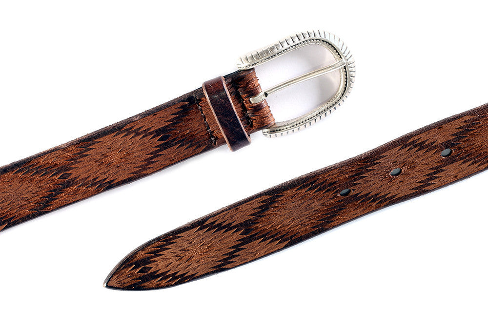 laser Belt MODEMOUR | cut | ORCIANI leather ♥ brown