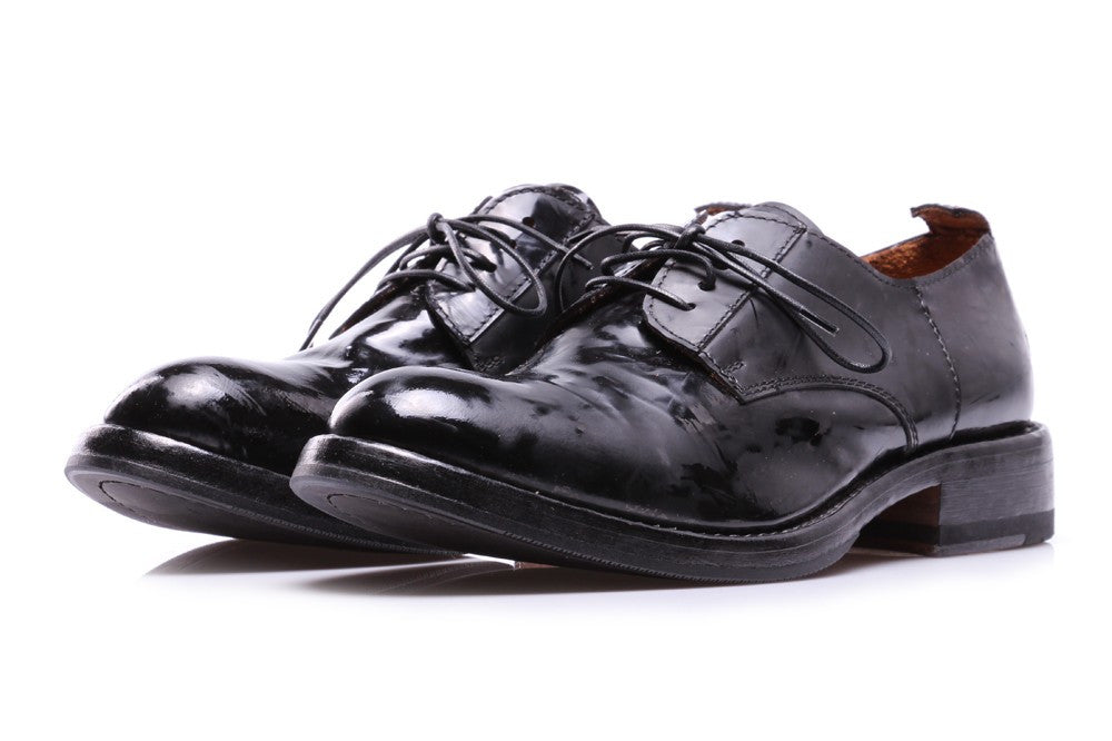 linse offentlig Sindsro MOMA | Derby shoes black spotted leather | MODEMOUR ♥