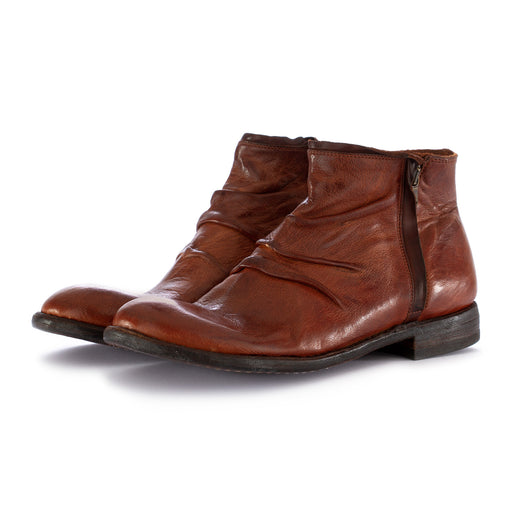 manovia 52 mens ankle boots brown leather