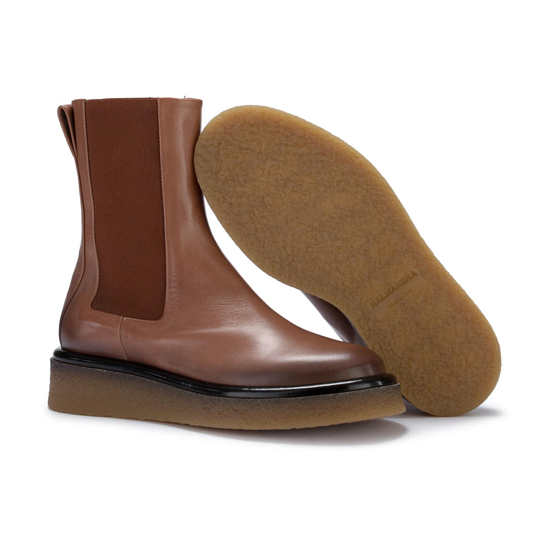halmanera chelsea boots nora brown