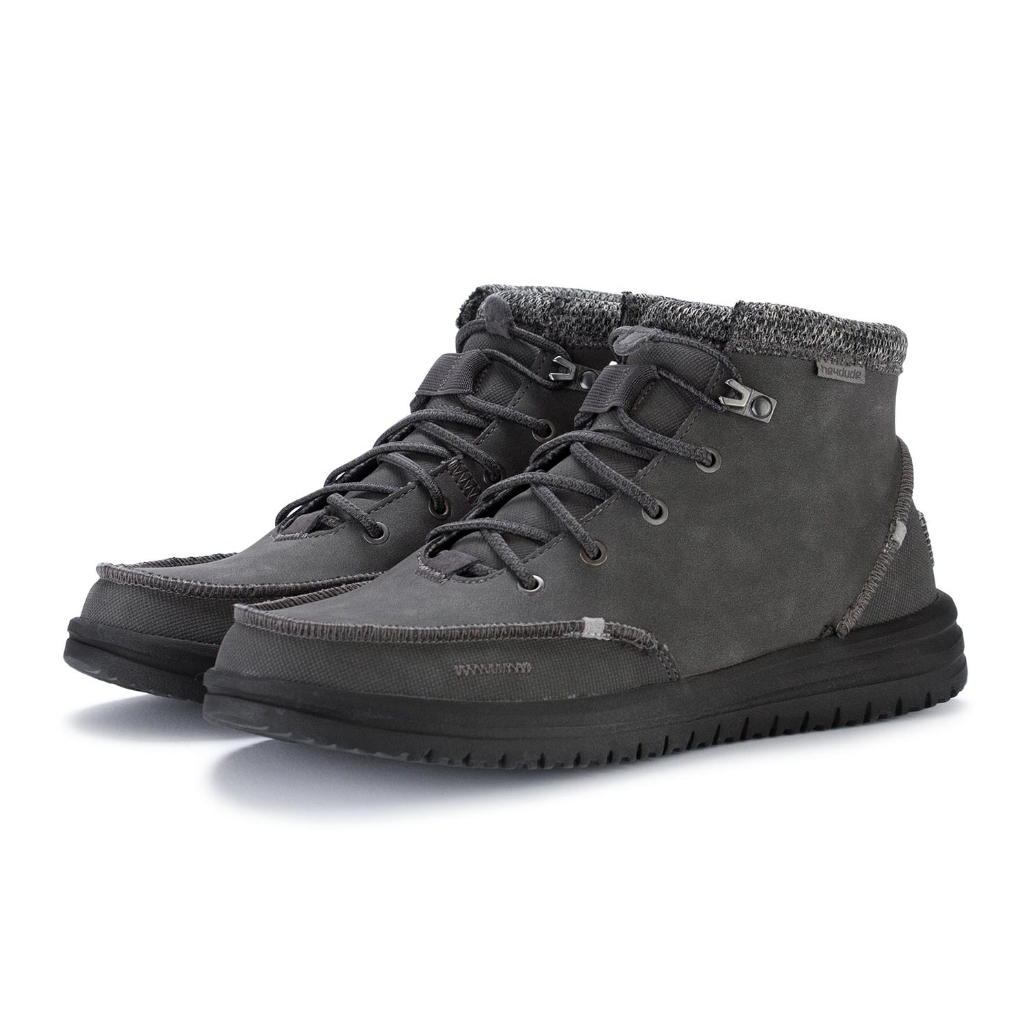 HEY DUDE SHOES | Lace-up shoes bradley granite grey | MODEMOUR ♥