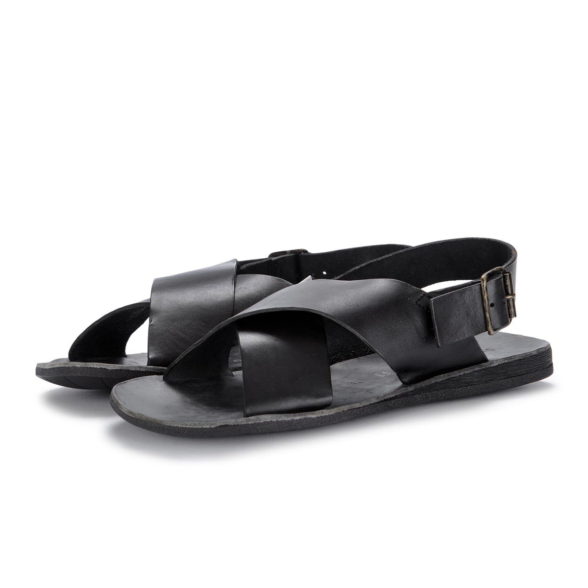 BRADOR | Sandals leather 46719 mat.T capo black | MODEMOUR