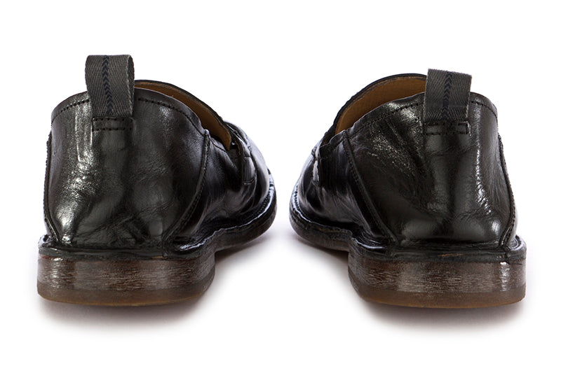 scarpe uomo MOMA mocassini nero pelle BC34 