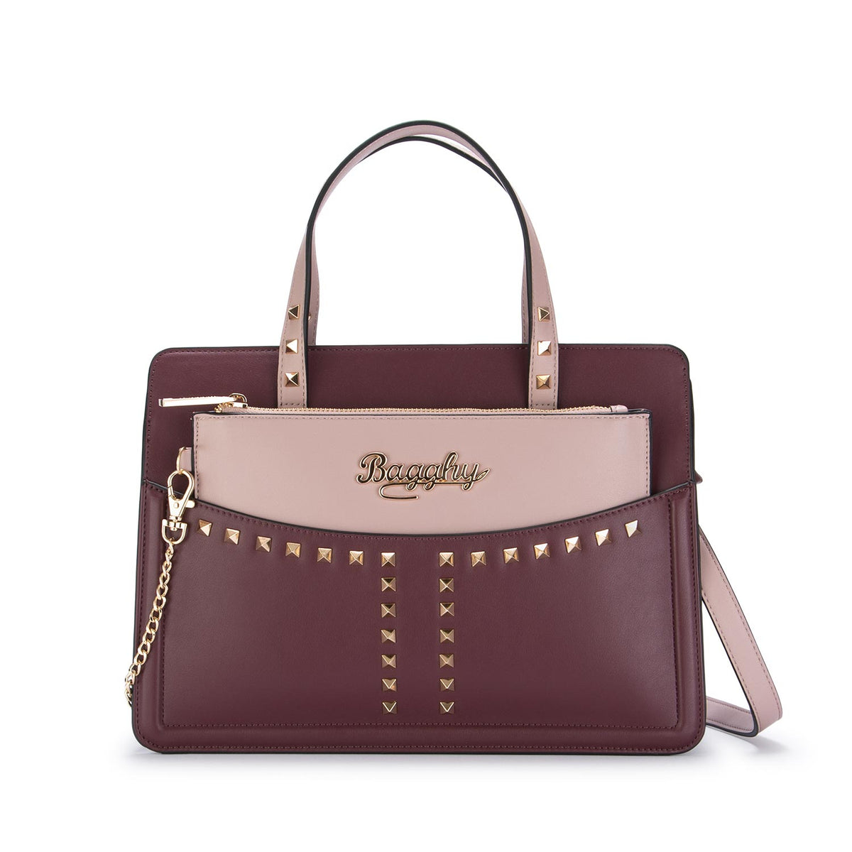 BAGGHY Handbag gz4010 v003 bordeaux pink MODEMOUR