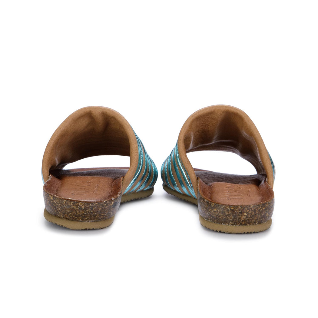 tuscia womens sandals light blue brown